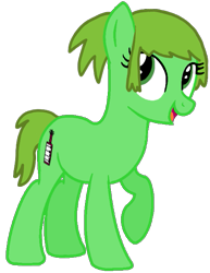 Size: 491x635 | Tagged: safe, artist:artycammellow, artist:pagiepoppie12345, earth pony, pony, base used, hi hi puffy ami yumi, julie hinikawa, keytar, musical instrument, ponified, ponytail, raised hoof, rule 85, simple background, smiling, transparent background