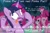 Size: 1800x1200 | Tagged: safe, edit, edited screencap, screencap, pinkie pie, twilight sparkle, earth pony, pony, unicorn, a canterlot wedding, g4, my little pony: friendship is magic, season 3, too many pinkie pies, clone, confused, derp, dialogue, engrish, female, horn, mare, mirror pool, multeity, pinpoint eyes, shocked, silly, silly pony, smiling, text, tongue out, too much pink energy is dangerous, unicorn twilight