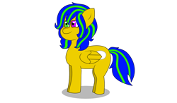 Size: 1280x750 | Tagged: safe, oc, oc only, oc:shinedrop, pegasus, pony, heterochromia, simple background, solo, transparent background