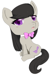 Size: 595x838 | Tagged: safe, artist:glitchyraptor, octavia melody, earth pony, pony, g4, 2014, chibi, old art, simple background, solo, white background