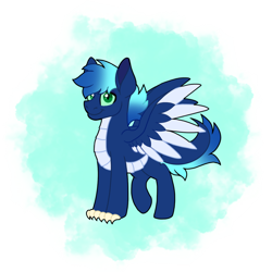 Size: 2048x2048 | Tagged: safe, anonymous artist, oc, oc only, oc:maelstrom (ponkus), dracony, hybrid, pegasus, pony, high res, male, simple background, solo, stallion, transparent background