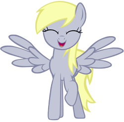 Size: 7100x7000 | Tagged: safe, artist:tardifice, derpy hooves, pegasus, pony, g4, cute, daaaaaaaaaaaw, derpabetes, eyes closed, female, mare, open mouth, simple background, solo, sweet dreams fuel, transparent background, vector