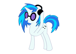 Size: 1587x1123 | Tagged: safe, artist:nebulonb100, dj pon-3, vinyl scratch, pony, unicorn, g4, female, headphones, mare, simple background, solo, transparent background