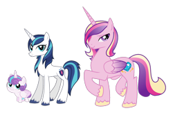 Size: 1868x1220 | Tagged: safe, artist:lockhe4rt, artist:whalepornoz, edit, editor:enrique zx, vector edit, princess cadance, princess flurry heart, shining armor, alicorn, pony, unicorn, g4, baby, baby blizzard heart, baby pony, background removed, child, colt, colt blizzard heart, father, father and child, father and son, female, foal, gleaming shield, husband, husband and wife, male, mare, mother, mother and child, mother and son, prince blizzard heart, prince bolero, rule 63, ship:gleaming bolero, ship:shiningcadance, shipping, show accurate, simple background, son, spanish description, stallion, straight, transparent background, trio, vector, wife