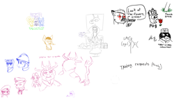 Size: 7680x4320 | Tagged: safe, artist:egil, artist:moonatik, artist:neither, artist:princess_rari, artist:tofuslied-, nightmare moon, princess celestia, sour sweet, storm king, oc, oc:auburn leaf, oc:ferdinand dawnclaw, oc:grover vi, oc:selenite, bat pony, bird, changeling, griffon, penguin, pony, equestria at war mod, g4, my little pony: the movie, aggie.io, flower, helmet, lalo salamanca, rose, simple background, soldier, white background