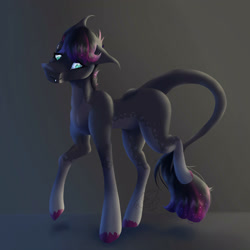 Size: 3000x3000 | Tagged: safe, artist:thelazyponyy, oc, oc only, earth pony, pony, earth pony oc, high res, leonine tail, raised hoof, solo, tail, unshorn fetlocks