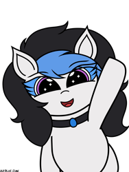 Size: 2304x3072 | Tagged: safe, artist:msbluejune, oc, oc:msbluejune, pony, cute, happy, high res, looking at you, signature, simple background, smiling, solo, transparent background, wave