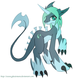 Size: 1200x1200 | Tagged: safe, artist:roselinath, oc, oc only, hybrid, pony, horn, simple background, solo, transparent background