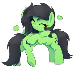 Size: 1900x1750 | Tagged: safe, artist:thebatfang, oc, oc only, oc:filly anon, earth pony, pony, dock, duality, duo, duo female, earth pony oc, eyes closed, female, filly, foal, heart, hug, simple background, smiling, standing, standing on one leg, standing on two hooves, tail, transparent background