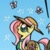 Size: 112x112 | Tagged: safe, idw, fluttershy, butterfly, pegasus, pony, g4, spoiler:comic, cropped, cute, female, mare, open mouth, open smile, smiling, solo