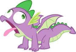 Size: 1085x736 | Tagged: safe, edit, edited screencap, editor:pascalmulokozi2, screencap, spike, dragon, g4, school raze, background removed, male, open mouth, simple background, solo, transparent background, winged spike, wings