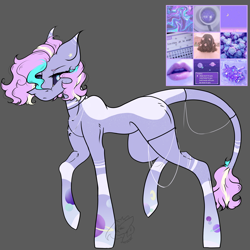 Size: 3000x3000 | Tagged: safe, artist:thelazyponyy, oc, oc only, earth pony, pony, earth pony oc, gray background, high res, raised hoof, simple background, solo