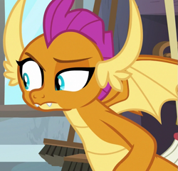 Size: 713x687 | Tagged: safe, screencap, smolder, dragon, g4, molt down, season 8, cropped, dragoness, female, solo, spread wings, wings
