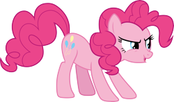Size: 5086x3000 | Tagged: safe, artist:cloudy glow, pinkie pie, earth pony, pony, g4, the cutie map, .ai available, female, mare, simple background, solo, transparent background, vector