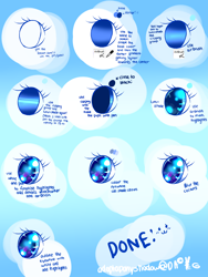 Size: 1500x2000 | Tagged: safe, artist:aquagalaxy, pony, eye, eyes, solo, tutorial