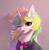 Size: 2696x2750 | Tagged: safe, artist:miurimau, oc, oc only, oc:lemonswoosh, pony, unicorn, chest fluff, ear fluff, high res, multicolored mane, one eye closed, solo, tongue out