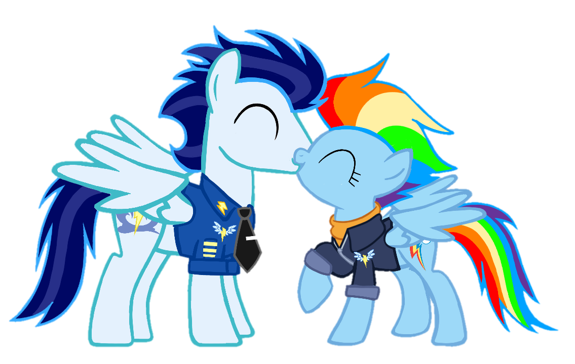 2920589 - safe, artist:mlplary6, rainbow dash, soarin', pegasus