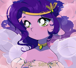 Size: 1785x1600 | Tagged: safe, artist:kisselmr, pipp petals, pegasus, pony, g5, anime, anime style, clothes, eyebrows, female, jewelry, mare, signature, solo, wings