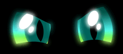 Size: 1184x528 | Tagged: safe, artist:iks83, queen chrysalis, changeling, changeling queen, a canterlot wedding, g4, animated, close-up, eye, eye shimmer, eyes, female, glare, looking at you, solo
