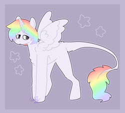 Size: 1100x1000 | Tagged: safe, artist:php193, oc, oc:esoteric, alicorn, pony, alicorn oc, horn, simple background, solo, wings