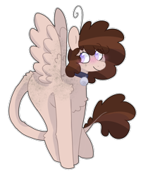 Size: 800x1000 | Tagged: safe, artist:puppie, oc, oc only, oc:raevyn, pegasus, pony, bell, bell collar, collar, simple background, solo, transparent background