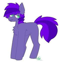 Size: 1000x1000 | Tagged: safe, artist:puppie, oc, oc only, oc:radagast, pony, chest fluff, frown, grumpy, lidded eyes, looking at you, simple background, solo, unamused