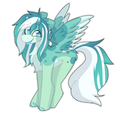 Size: 900x850 | Tagged: safe, artist:php193, oc, oc only, oc:ditzy, pegasus, pony, chest fluff, horns, looking at you, raspberry, simple background, smiling, solo, spread wings, tongue out, transparent background, wings