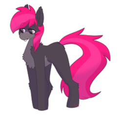 Size: 1600x1500 | Tagged: safe, artist:php193, oc, oc only, oc:gruffy, earth pony, pony, black sclera, blushing, chest fluff, simple background, smiling, solo, tongue out, transparent background