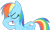 Size: 1148x696 | Tagged: safe, artist:that guy in the corner, rainbow dash, pegasus, pony, g4, my little pony: friendship is magic, sonic rainboom (episode), facehoof, female, mare, open mouth, simple background, solo, transparent background, vector