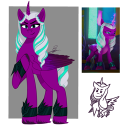 Size: 2000x2000 | Tagged: safe, artist:benzayngcup, screencap, opaline arcana, alicorn, pony, g5, my little pony: make your mark, my little pony: make your mark chapter 2, portrait of a princess, spoiler:g5, spoiler:my little pony: make your mark, spoiler:my little pony: make your mark chapter 2, spoiler:mymc02e03, doodle, female, high res, mare, screencap reference, solo