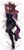 Size: 1700x3600 | Tagged: safe, alternate version, artist:serodart, oc, unicorn, anthro, athletic, body pillow, body pillow design, clothes, commission, corset, looking at you, pantyhose, ponytail, solo