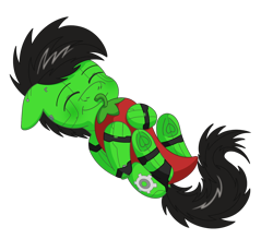 Size: 1532x1408 | Tagged: safe, artist:dyonys, oc, oc:wrench, earth pony, pony, augmented, chibi, chilli, cute, earth pony oc, food, heart, hoof heart, hug, lying down, male, male oc, ocbetes, on back, simple background, smiling, stallion, stallion oc, transparent background, weapons-grade cute