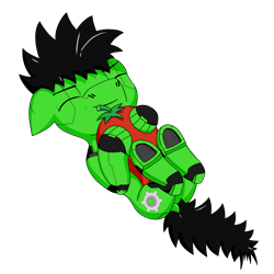 Size: 1800x1800 | Tagged: safe, artist:zocidem, oc, oc only, oc:wrench, earth pony, pony, augmented, chibi, chilli, cute, earth pony oc, eyes closed, food, male, male oc, solo, stallion, stallion oc, transparent background, weapons-grade cute