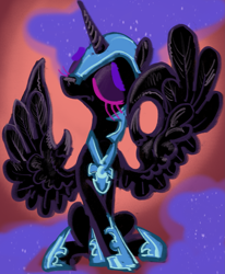 Size: 2225x2699 | Tagged: safe, artist:ja0822ck, nightmare moon, alicorn, pony, g4, high res, meme, solo, the emperor's new groove, when x just right, wing hands, wings