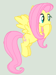 Size: 113x150 | Tagged: safe, artist:iks83, fluttershy, pegasus, pony, g4, animated, female, gif, gif for breezies, mare, picture for breezies, solo