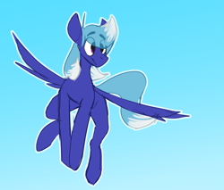 Size: 3775x3212 | Tagged: safe, artist:noxy, oc, oc:noxy, pegasus, pony, cute, flying, high res, male, pegasus oc, solo, spread wings, tail, two toned mane, two toned tail, wings
