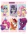 Size: 1715x2048 | Tagged: safe, artist:skysorbett, autumn blaze, coco pommel, fluttershy, octavia melody, princess amore, tempest shadow, earth pony, kirin, pegasus, pony, unicorn, g4, awwtumn blaze, blushing, bowtie, broken horn, cocobetes, crown, cute, female, horn, jewelry, looking at you, mare, open mouth, regalia, shyabetes, six fanarts, smiling, tavibetes, tempestbetes, unshorn fetlocks