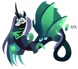 Size: 1223x1075 | Tagged: safe, artist:purplegrim40, oc, oc only, draconequus, hybrid, draconequus oc, interspecies offspring, offspring, parent:discord, parent:queen chrysalis, parents:discolis, simple background, solo, transparent background