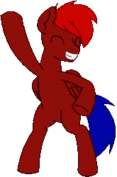 Size: 446x676 | Tagged: safe, artist:jrpsartdesk, oc, oc only, oc:big cupcake, pegasus, pony, animated, bipedal, dancing, eyes closed, gif, male, simple background, solo, stallion, transparent background