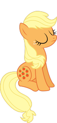 Size: 609x1313 | Tagged: safe, artist:foxyfell1337, applejack (g1), pony, g1, g4, g1 to g4, generation leap, simple background, solo, transparent background