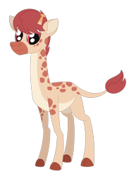 Size: 1531x1986 | Tagged: safe, artist:dyonys, oc, oc only, oc:fyulisi, giraffe, long neck, male, simple background, transparent background