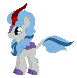 Size: 1566x1584 | Tagged: safe, artist:dyonys, oc, oc only, oc:sea wind, kirin, male, simple background, smiling, transparent background