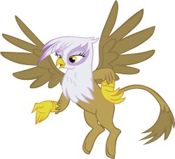 Size: 6741x6132 | Tagged: safe, artist:memnoch, edit, gilda, griffon, g4, absurd resolution, belly button, female, hand on hip, open mouth, simple background, solo, spread wings, transparent background, vector, wings