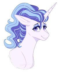 Size: 1384x1698 | Tagged: safe, artist:purplegrim40, oc, oc only, pony, unicorn, ear fluff, female, horn, makeup, mare, simple background, solo, transparent background, unicorn oc