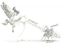 Size: 1400x968 | Tagged: safe, artist:baron engel, oc, oc only, oc:raindrop (baron engel), pegasus, pony, ball, basket, butt, chair, grayscale, hoofball, monochrome, pegasus oc, pencil drawing, plot, sports, story in the source, story included, traditional art