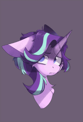 Size: 1423x2095 | Tagged: artist needed, source needed, safe, starlight glimmer, pony, unicorn, g4, animated, bust, crying, expressions, fanart, floppy ears, gif, happy, portrait, sad, scared, simple background