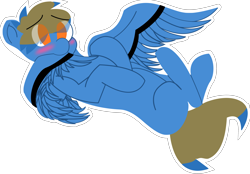 Size: 4086x2844 | Tagged: safe, artist:mr_nate89, oc, oc only, oc:nate, pegasus, pony, blushing, grooming, lying down, no pupils, on back, preening, simple background, solo, transparent background, wings