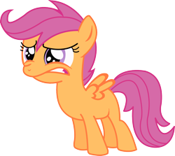 Size: 1354x1207 | Tagged: safe, artist:herrmyrddin, scootaloo, pegasus, pony, g4, female, filly, foal, simple background, solo, transparent background, vector