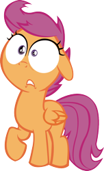 Size: 626x1033 | Tagged: safe, artist:herrmyrddin, scootaloo, pegasus, pony, g4, hearts and hooves day (episode), female, filly, foal, simple background, solo, transparent background, vector