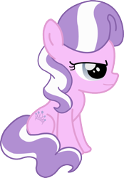 Size: 556x799 | Tagged: safe, artist:herrmyrddin, diamond tiara, earth pony, pony, g4, female, filly, foal, simple background, solo, transparent background, vector